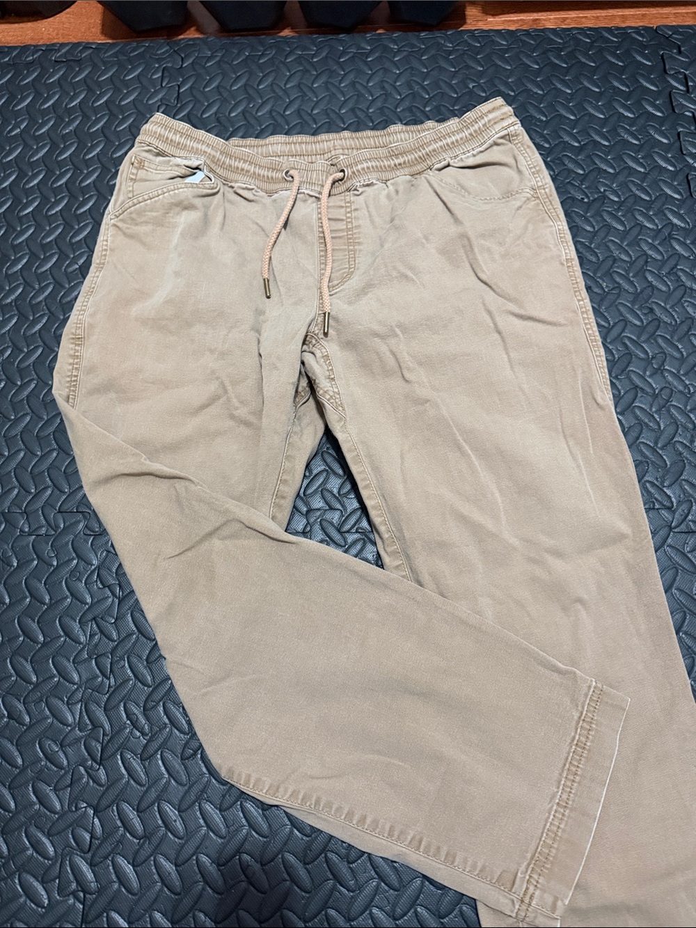 L.L. Bean Men's Drawstring Chinos in Light Tan